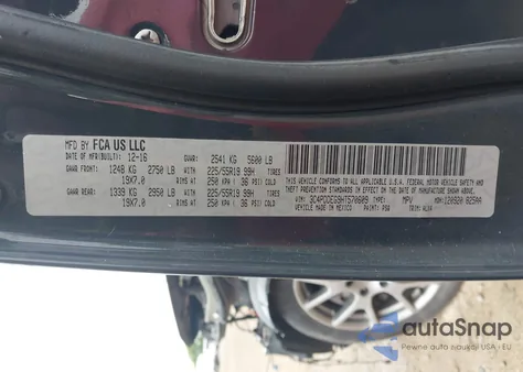 2017 Dodge Journey Gt Awd z USA, uszkodzony, nr VIN 3C4PDDEG9HT570609